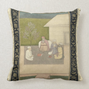 Coussin Quatre hommes saints musulmans assis dans la