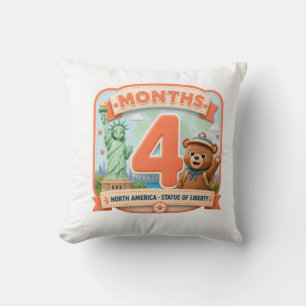 Coussin Quatre Mois Autour du Monde