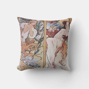 Coussin Quatre Saisons, Mucha