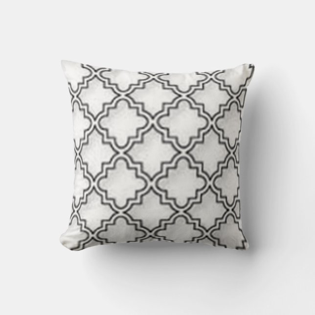 COUSSIN "QUATREFOIL BLANCS CONÇOIVENT LE CARREAU EN (Recto)