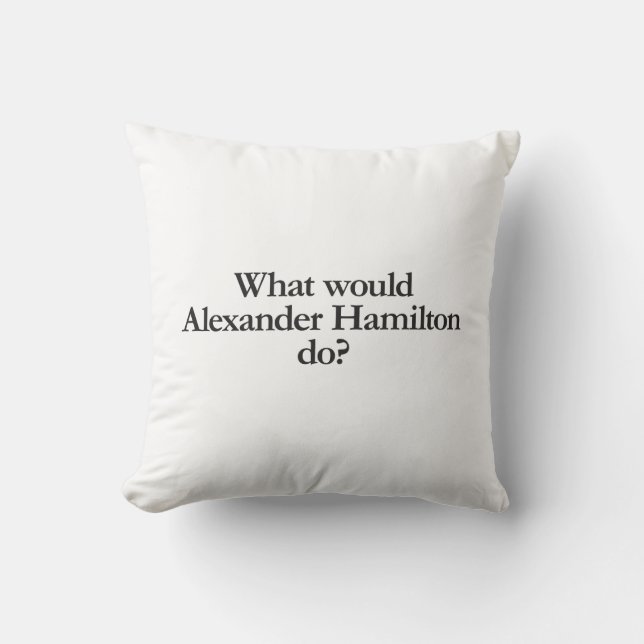 Coussin que ferait alexander hamilton (Recto)