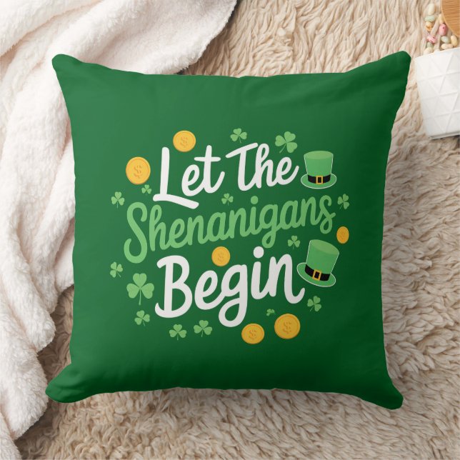 Coussin Que les frasques commencent Drôle de Saint-Patrick (Couverture)