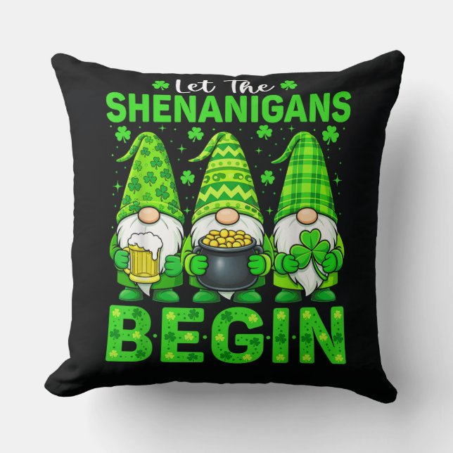 Coussin Que les Shenanigans commencent (Recto)