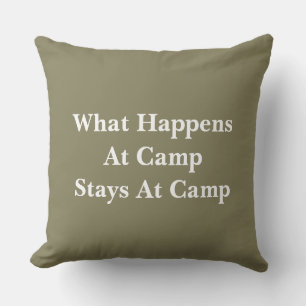 Coussin Que se passe-t-il lors des séjours au camp