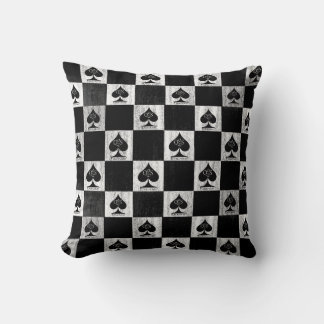Coussin Queen of Spades Jetez l'oreiller Vérificateurs bla