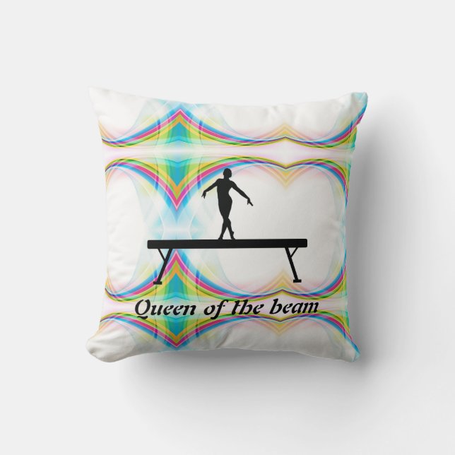 Coussin Queen of the Beam Gymnastique personnalisée (Recto)