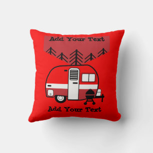 Coussin Queen of the Camper - Drôle Camping RV