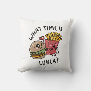 Coussin Quelle heure est le déjeuner