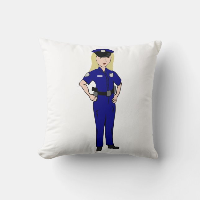 Coussin Quelques femmes nettoient l'humour de policier de (Recto)
