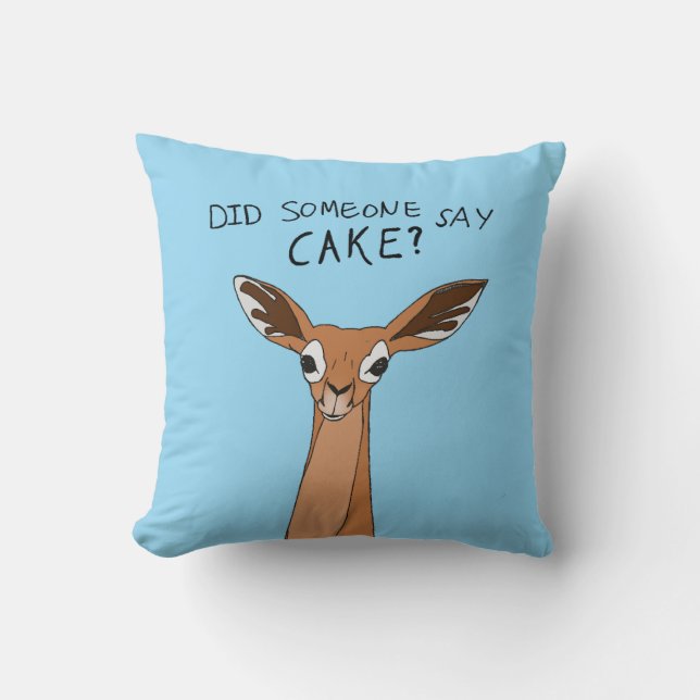 Coussin Quelqu'un a dit gâteau? (Recto)