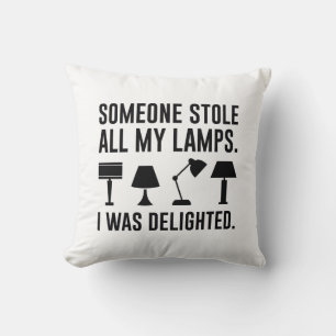 Coussin Quelqu'un a volé toutes mes lampes