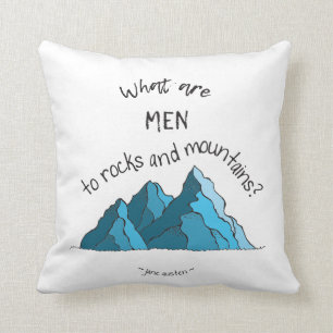 Coussin Quels sont des hommes aux roches et aux montagnes
