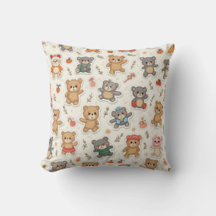 Coussin qui express un ours mignon