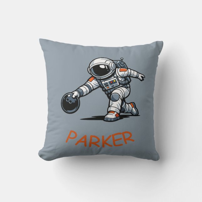 Coussin Quirky Bowling Astronaut (Recto)