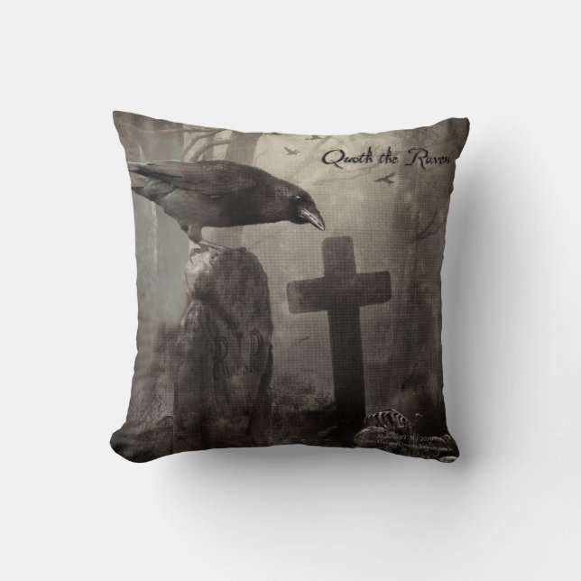 Coussin Quitter le paradis (Recto)