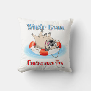 Coussin Quoi qu'il flotte votre Carlin