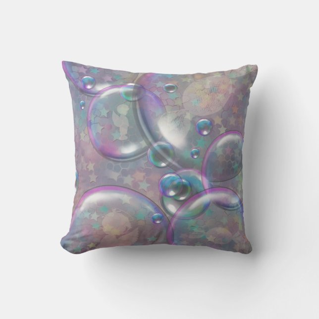 Coussin Qu'y a-t-il dans les bulles (Recto)