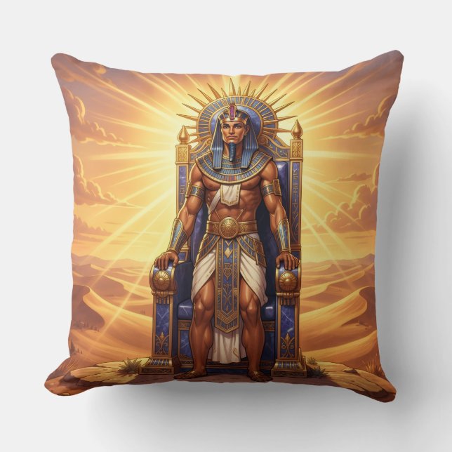 Coussin Ra - Dieu égyptien du soleil (Recto)