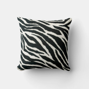 Coussin RAB Rockabilly Zebra Imprimer noir et blanc