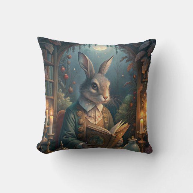 Coussin Rabbit Reading (Recto)