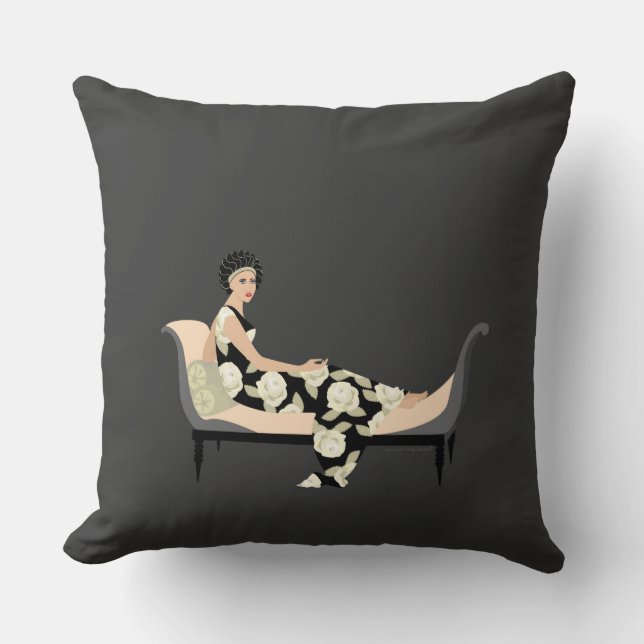 Coussin Racamier au charbon (Recto)