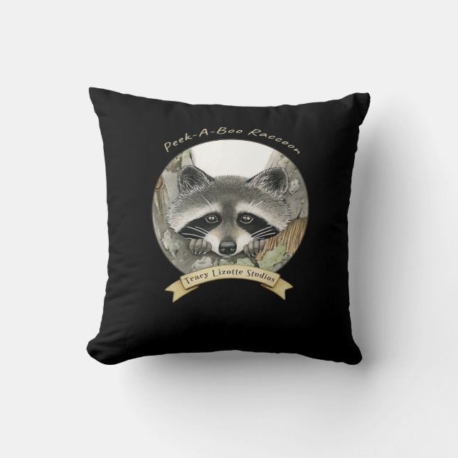Coussin Raccoon de Peekabo (Recto)