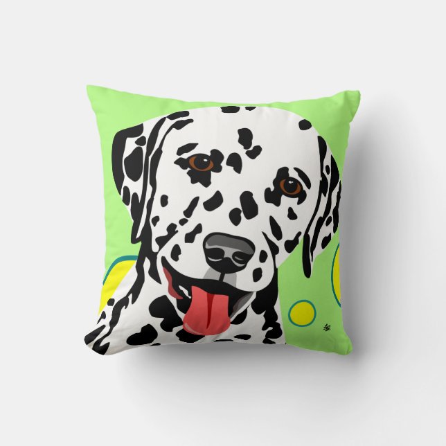 Coussin Race de Chien Dalmatien (Recto)
