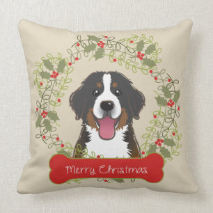 Coussin Race de chien de Joyeux Noël