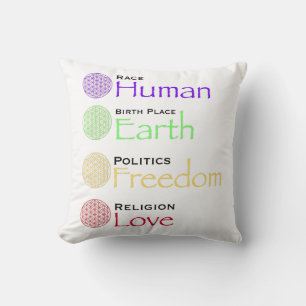 Coussin Race : Lieu De Naissance Humaine : Politique De La