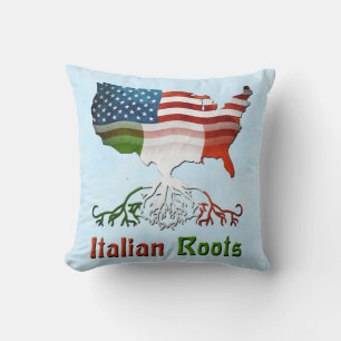 Coussin Racines italiennes américaines