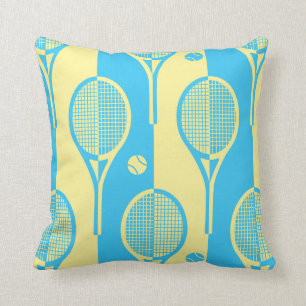 Coussin Rackets de tennis de Pastel (ying yang)