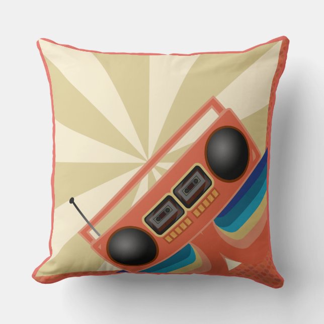 Coussin Radio Boombox Rad Retro (Recto)