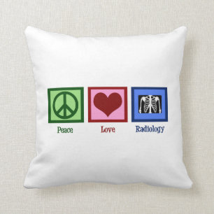 Coussin Radiologie de l'amour de la paix