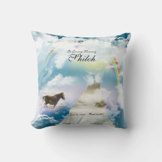 Coussin Rainbow Bridge Pet Horse Memorial
