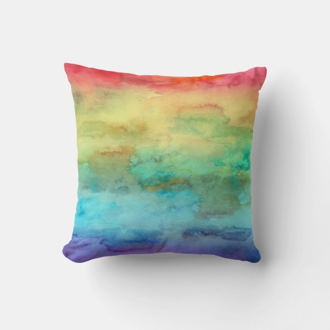 Coussin Rainbow Watercolor (Recto)