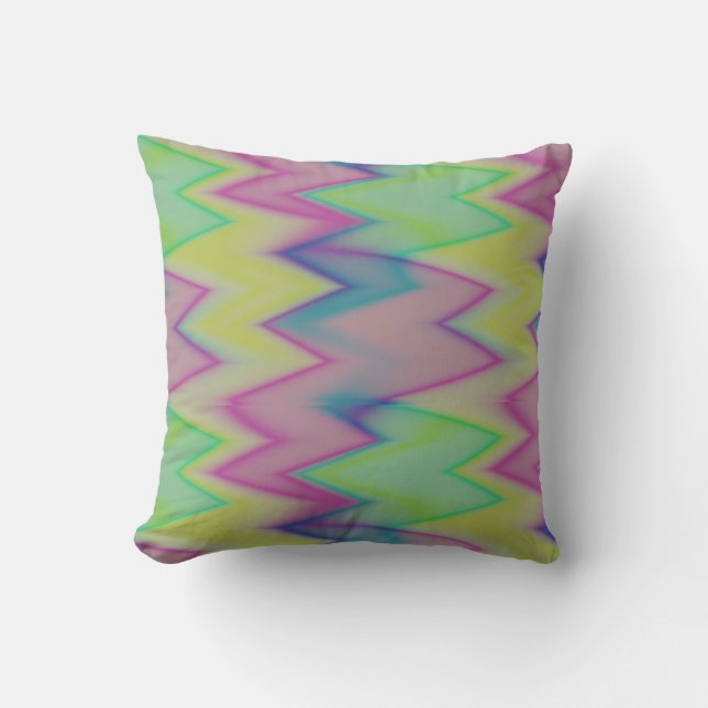 Coussin Rainbow Zigzags (Recto)