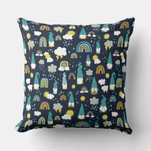 Coussin Rainy Day Gnomes Rainbow Kids