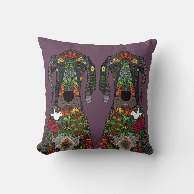 Coussin Raisin d'amour de great dane (Recto)