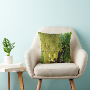 Coussin Raisins De Sultana Sur Une Vigne De Raisin,