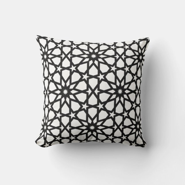 Coussin Ramadan Kareem 2026 avec motif islamique (Recto)