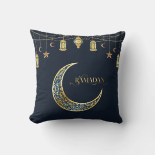 Coussin Ramadan Kareem 2026 avec motif islamique 