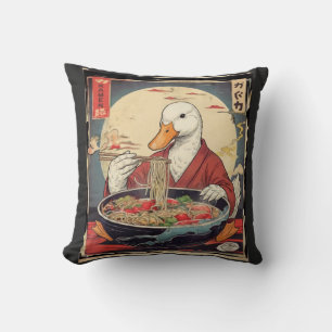Coussin Ramen de canard japonais , Cadeau amusant pour ama
