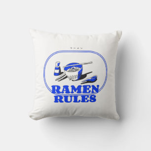 Coussin Ramen Rules - Japonais Noodles Lover