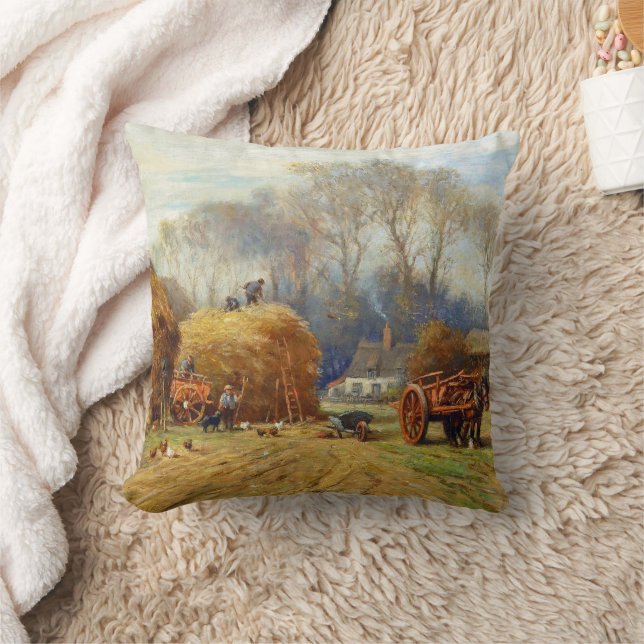 Coussin Ramener le foin à la ferme William Blacklock (Couverture)