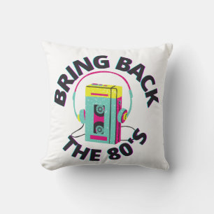 Coussin Ramenez la musique rétro des années 80