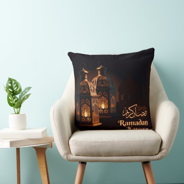 Coussin Ramzan Mubarak Islamic Throw Pillow with Colorful (Chaise)