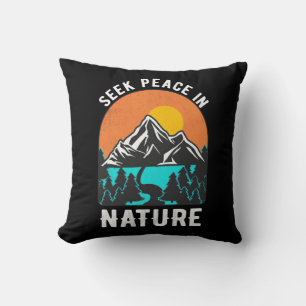 Coussin Randonnée Cherche La Paix Dans La Nature