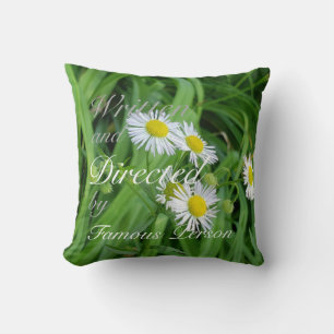 Coussin Randonnée fleur de marguerite personnalisée