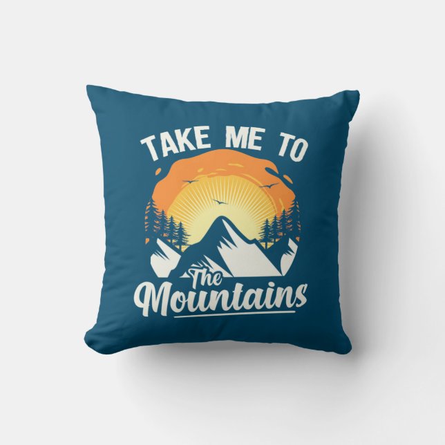 Coussin Randonnée M'Emmène À La Montagne (Recto)