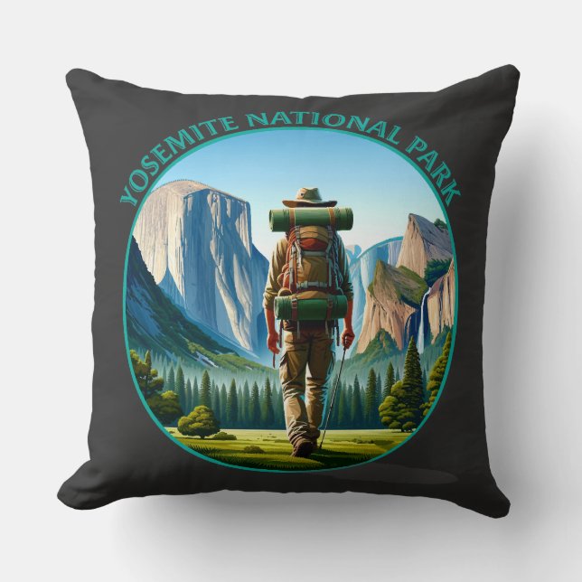 Coussin Randonneur dans le parc national de Yosemite (Recto)